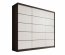 SW-AND-250 cm -BW Sliding wardrobe,Black matt/white matt