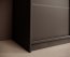 SW-SON-200 cm -BB Sliding wardrobe with mirror,Black matt
