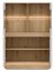 MILTON-ML 04 Витрина,Cremona torro oak/white matt