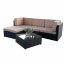 Garden furniture set TINTO Black
