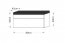 Furnitech DR/LU 80 Шкаф навесной для ванной под раковину с 1 откидной дверцей,black/black gloss