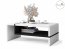 Folk LAW Couchtisch,Weiß matt/schwarz