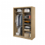 ArtiAR -18 Schwebetürenschrank mit Spiegel,150cm