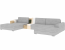 VET-00 Universal Ecksofa U-Form (Jarell 18 Beige)