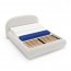 MOET 140x200 Double bed with mattress and box