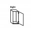 Linea D60ZL Base cabinet to refrigerator