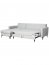 Milano-TMIN -P13 Corner sofa Universal L/R (silver plush)