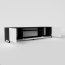 NOES BW RTV 200 cm TV-alus,Must matt/Valge matt