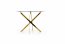 RAYMOND Round table color: glass - transparent, legs - gold