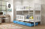 Cubus 2 Bunk bed with mattress 190x90 white