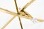 RAYMOND Round table color: glass - transparent, legs - gold