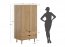 Simona PRHSIM07 Wardrobe 90 cm wide,solid oak