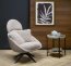 MERRY 2 Leisure chair with swivel function,cappuccino