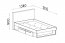 Sergio SE13 L/R 120x200 Bed with two drawers,Eucalyptus