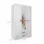 Kami-SZF 3d2s Rama Wardrobe with mirror,white