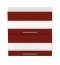 Standard WK2S70 70 cm Gloss acrylic Horizontal wall cabinet with 2 glass doors
