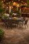 Garden furniture set Table MASTER + 6 chairs MIDAS Dark brown/black