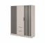 NELLY 3D Riidekapp (cashmere/black lamellas)