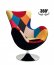 BUTTERFLY Armchair Multicolored