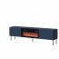RAFAEL RTV 200 EF + komin TV cabinet with electric fireplace,Indigo