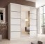 SW-SON-200 cm -WW Sliding wardrobe with mirror,White matt