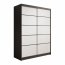 SW-CAL 150 cm Sliding wardrobe,Black matt/white matt