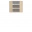 Modena MDF MD10/G60NW L/P 60/60 cm Corner wall cabinet with shelfs