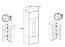Complex WIT 1W Glass-fronted cabinet,white matte