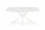 VIVALDI Extendable dining table white marble, leg white