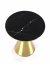 TRIBECA Round coffee table,black marble/gold