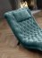 LORD Chaise Lounge (Blue-green emerald fabric Riviera 87)