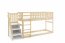 Loft-A Niska ze sch Kõrge voodi,1 madratsiga 200x90,Männipuit