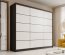SW-AND-250 cm -BW Sliding wardrobe,Black matt/white matt