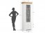 Marone Elite White/tabacco PLMEL01/T Standvitrine Weiß/tabacco