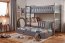 Cubus 3 Triple bunk bed with mattress 190x90 graphite