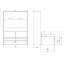 GENIUS safa 140 Sofa for the GENIUS 140 wallbed 