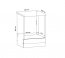 Sicilia D60ZK Base cabinet for oven