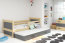 Riko II 200x90 Bed with two mattresses Pine