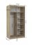 SW-NEV S 100 cm Sliding wardrobe with mirror,Sonoma