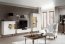 Torino TO-W2 L/P Glass-fronted cabinet white gloss/oak mocca