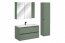 Sombra green Furniture set 100cm with FLY furniture washbasin, mirrored cabinet and tall cabinet