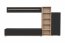 SILK III +LED Wohnwand Schwarz/Eiche Artisan 