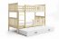 Cubus 3 Etagenbett Hochbett 190x90 mit 3 Matratzen,Kiefer 