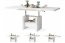 LEXUS 75 sz Extendable table transformer (white mat)