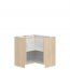 Modena MDF MD21/D90NW L/P 90/90 cm Напольный угловой шкаф