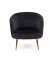 CROWN Armchair (black/gold)