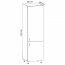 Prowansja D60ZL Base cabinet to refrigerator