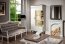 Torino TO-W2 L/P Glass-fronted cabinet white gloss/oak mocca