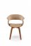 K545 Chair beige / walnut