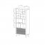 Lante A REG Black Bookshelf